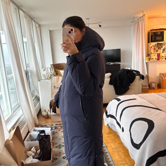 NWT Uniqlo Ultra Warm Hybrid Down Long Coat Size S - Picture 4 of 14